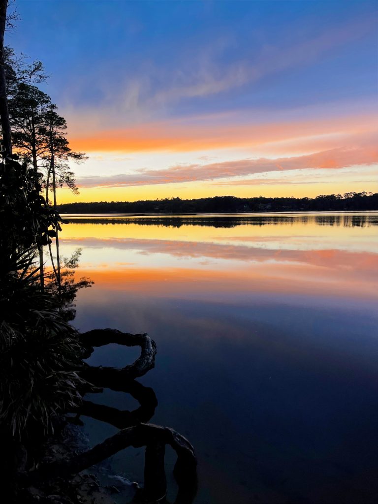 Picture of the sunset at Fred Gannon State Park
